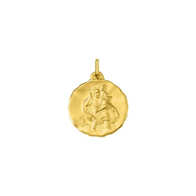 Pendentif Christ en or jaune et nacre