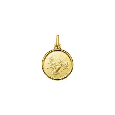 Médaille colombe en or jaune