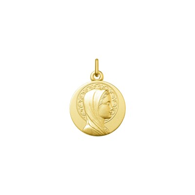 Médaille Vierge en or jaune