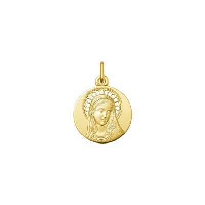 Médaille Vierge en or jaune
