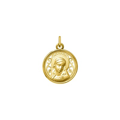 Médaille Vierge en or jaune
