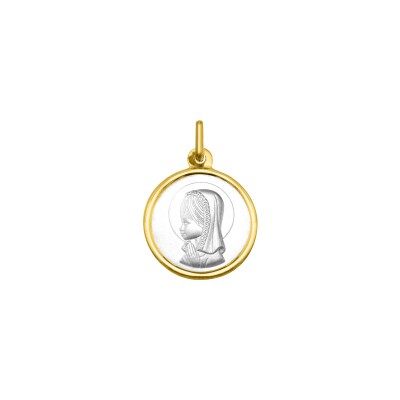 Médaille Vierge en or jaune