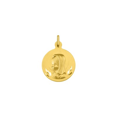 Médaille Vierge en or jaune