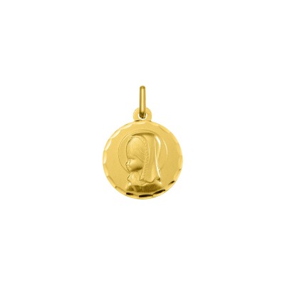 Médaille Vierge en or jaune