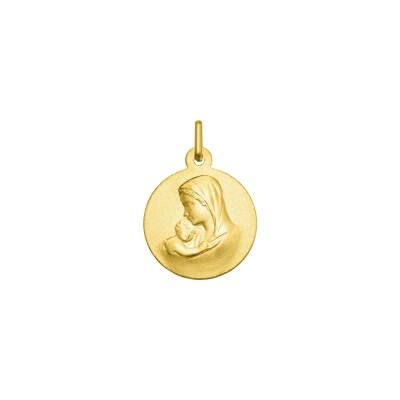 Médaille Vierge à l'enfant en or jaune