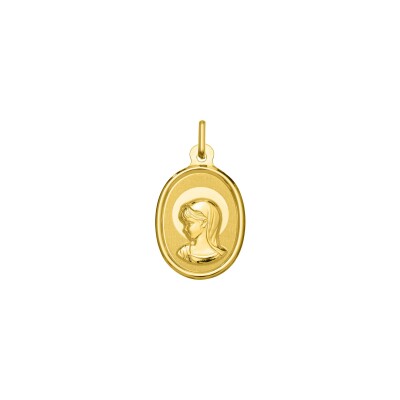Médaille Vierge en or jaune