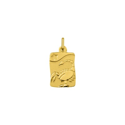 Pendentif zodiaque Scorpion en or jaune