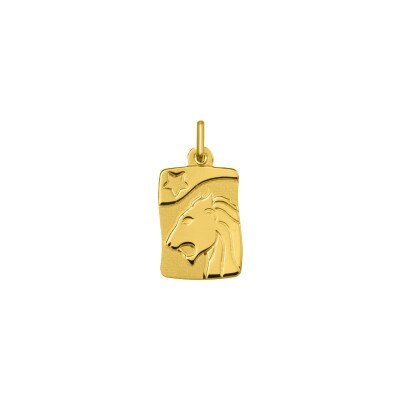 Pendentif zodiaque Lion en or jaune