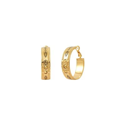 Boucles d'oreilles SATELLITE Arizona Dream en plaqué or et cristal