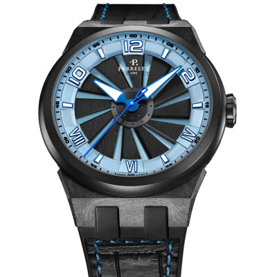 Montre Perrelet Turbine Carbon Ice Blue A4065/5