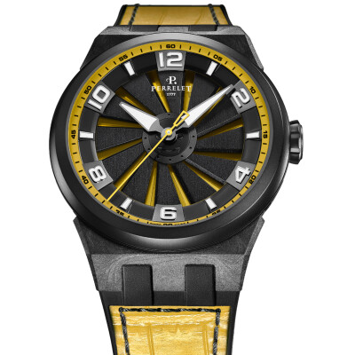 Montre Perrelet Turbine Carbon Yellow A4065/7