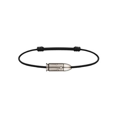 Bracelet cordon Akillis Bang Bang en titane et diamants