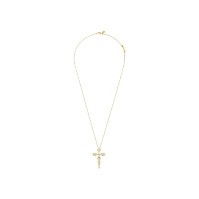 Collier avec pendentif Akillis Python en or jaune et diamants