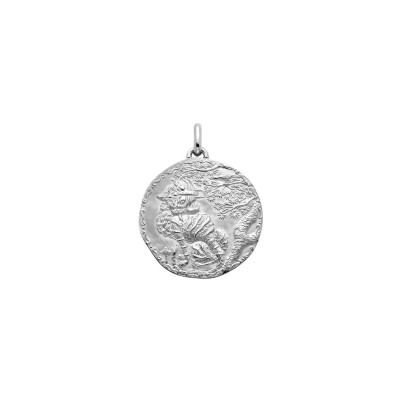 Médaille Arthus Bertrand Apro Lee en argent rhodié
