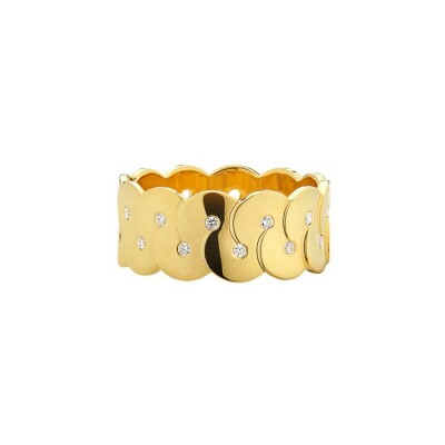 Bague Arthus Bertrand Enlacé en or jaune et diamant 0.09ct, taille 52