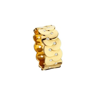Bague Arthus Bertrand Enlacé en or jaune et diamant 0.09ct, taille 56