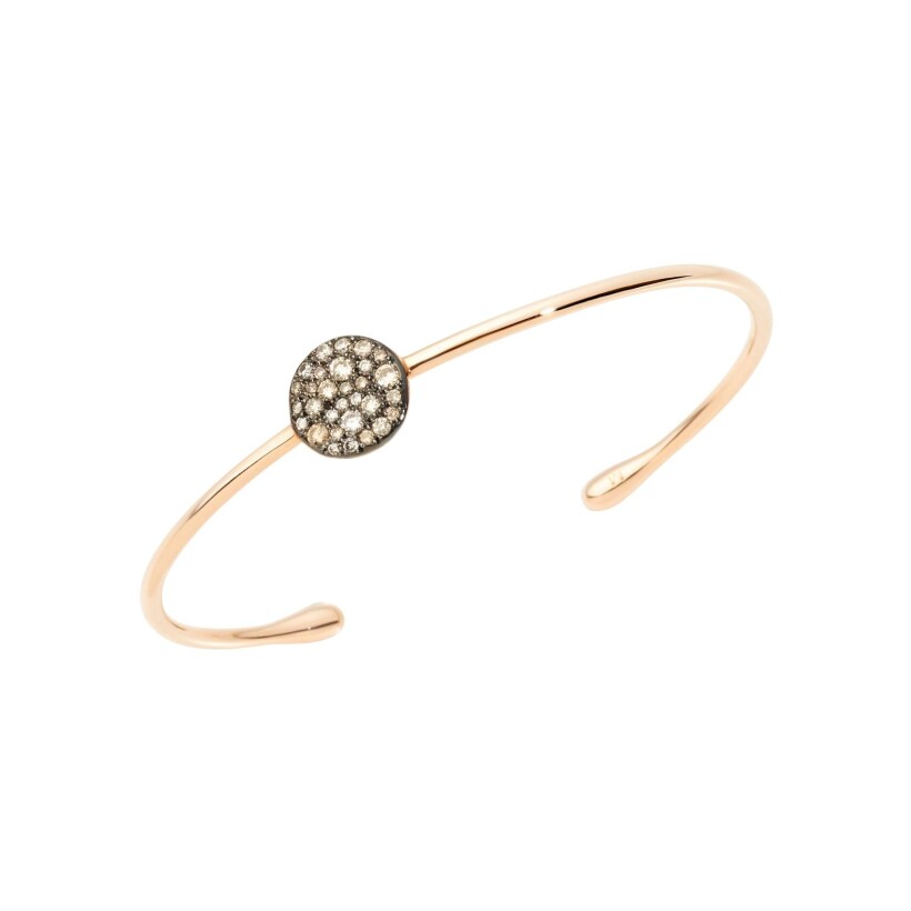 Pomellato Sabbia bracelet, rose gold and brown diamonds