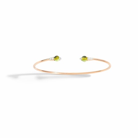 Pomellato M'ama non m'ama bracelet, rose gold, peridot and diamonds