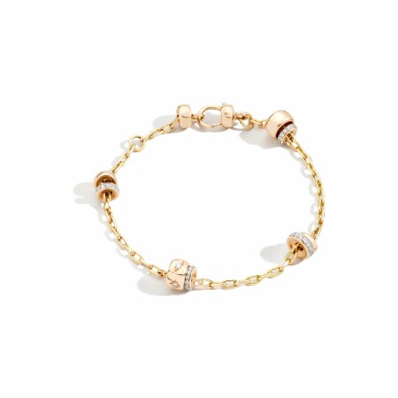 Bracelet Pomellato Iconica en or rose et diamants