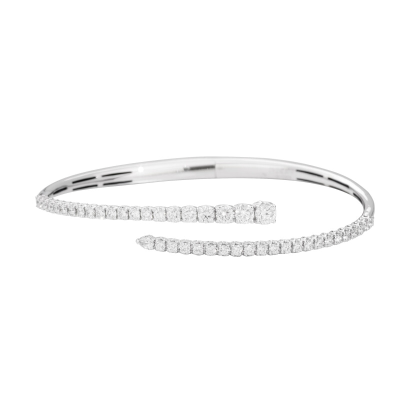 Bracelet Recarlo Anniversary en or blanc et diamants, taille M