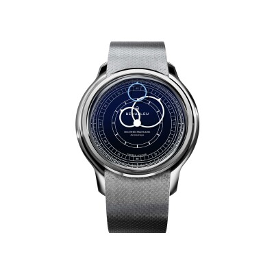 Montre BeauBleu Seconde Française midnight blue bracelet acier