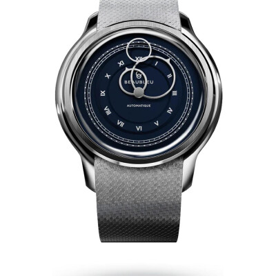 Montre BeauBleu La Pièce N.1 empire blue bracelet acier