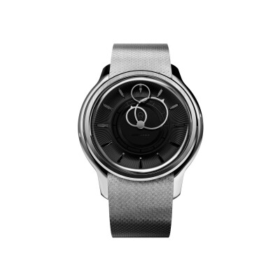 Montre BeauBleu La Pièce N.2 noir bracelet acier