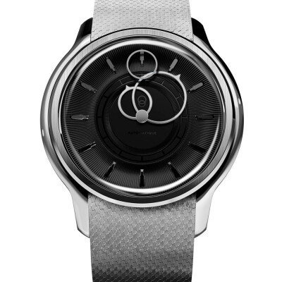 Montre BeauBleu La Pièce N.2 noir bracelet acier