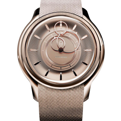 Montre BeauBleu La Pièce N.2 or rose bracelet acier or rose