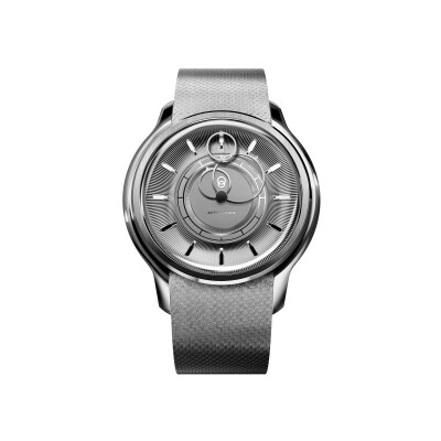 Montre BeauBleu La Pièce N.2 argent bracelet acier