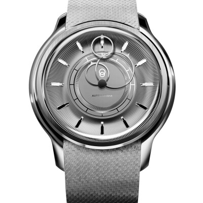 Montre BeauBleu La Pièce N.2 argent bracelet acier