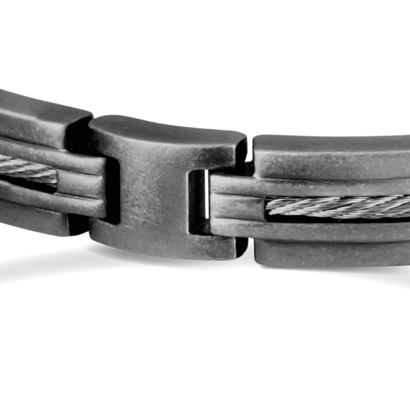 Bracelet Rochet Marina en acier vintage 21cm