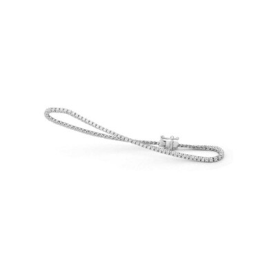 Bracelet en or blanc et diamants de 1cts