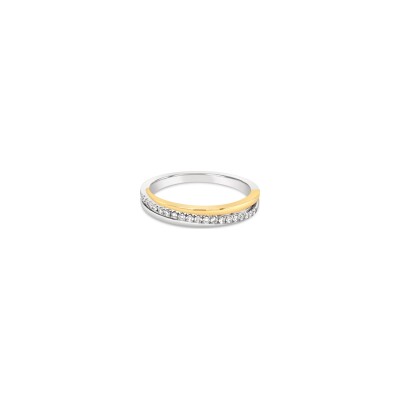 Bague H.Gringoire Duality en or jaune et diamants