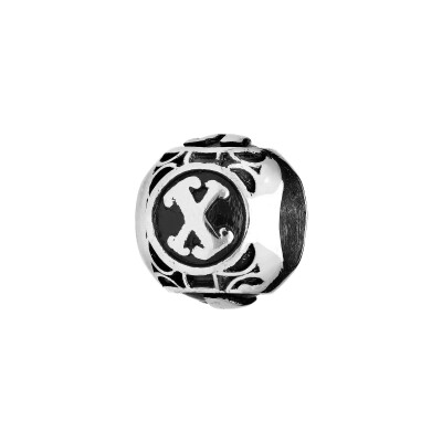 Charms acier boule alphabet 