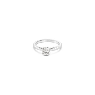 Solitaire Gringoire Joaillerie en or blanc et diamants