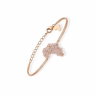 Bracelet Origine en or rose et diamants