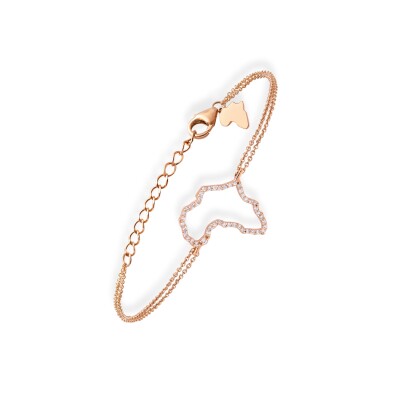 Bracelet Origine en or rose et diamants