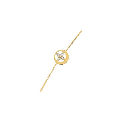 Bracelet or jaune et diamants