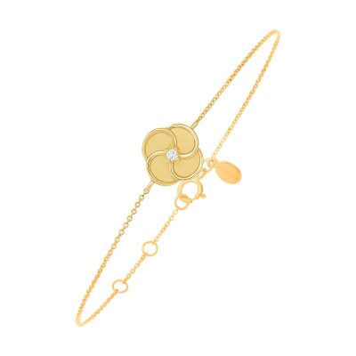 Bracelet or jaune et diamant