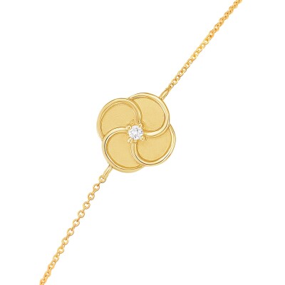 Bracelet or jaune et diamant