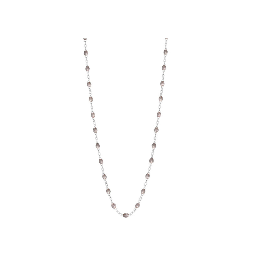 Collier Gigi Clozeau Classique en or blanc et résine argent, 42cm