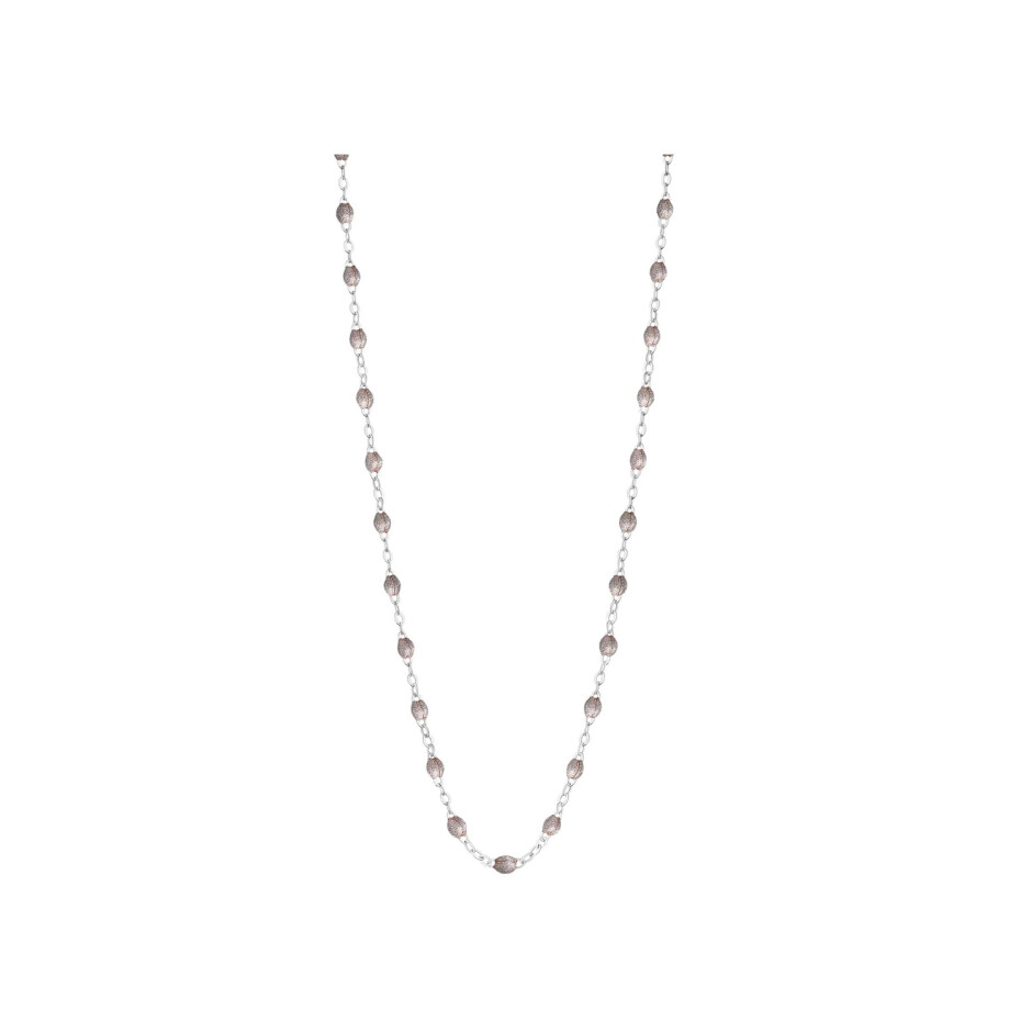 Collier Gigi Clozeau Classique en or blanc et résine argent, 42cm