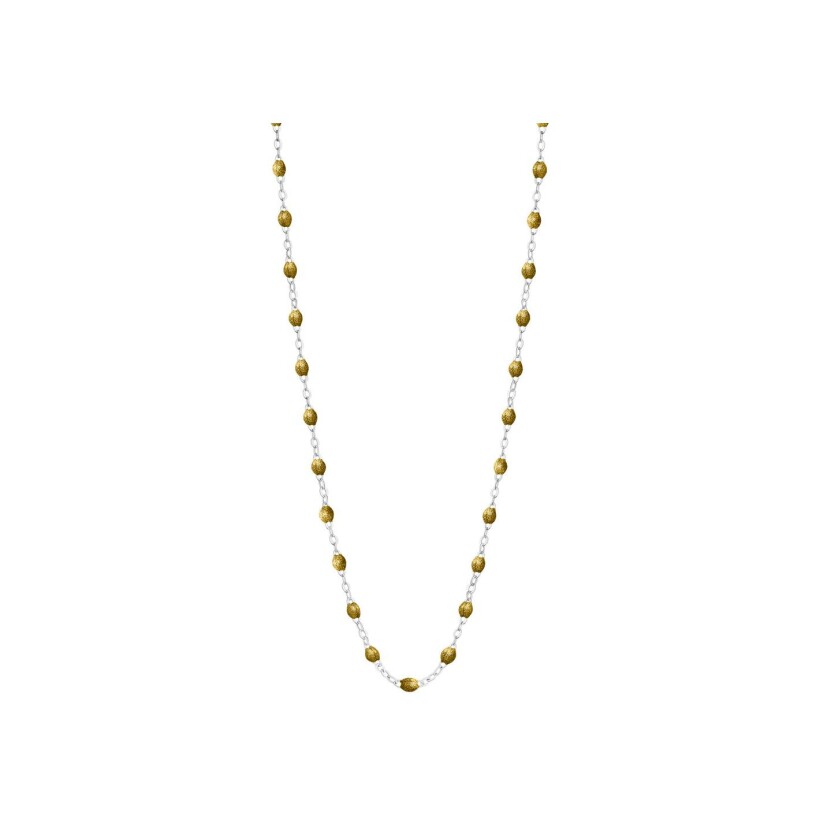 Collier Gigi Clozeau Classique en or blanc et résine doré, 42cm