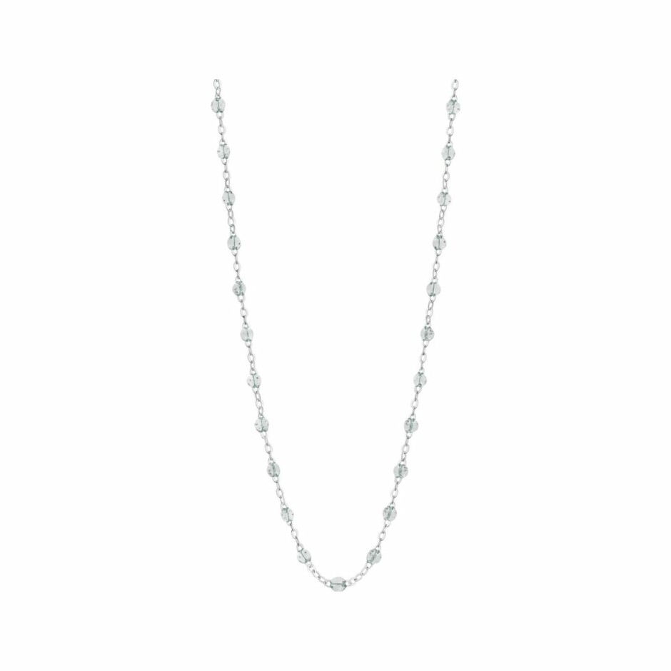 Collier Gigi Clozeau Classique en or blanc et résine sparkle, 42cm