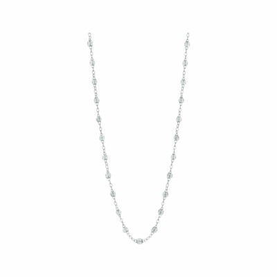 Collier Gigi Clozeau Classique en or blanc et résine sparkle, 42cm