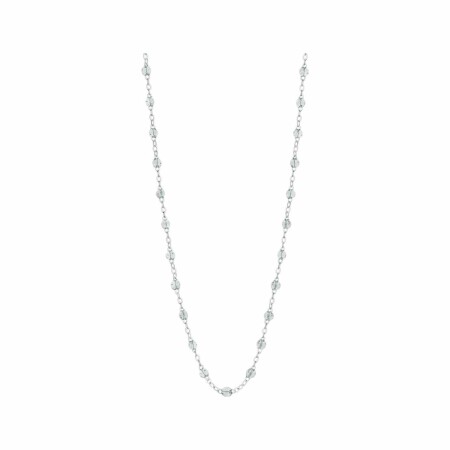 Collier Gigi Clozeau Classique en or blanc et résine sparkle, 42cm