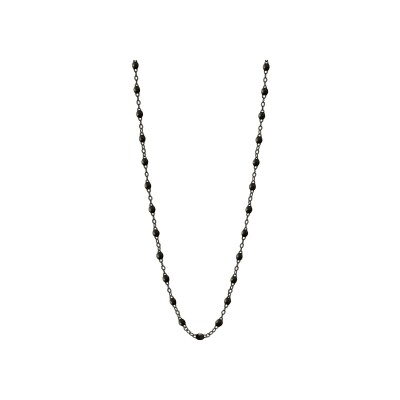 Collier Gigi Clozeau Classique en or noir et résine noire, taille 42cm