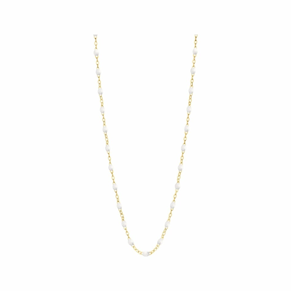 Collier Gigi Clozeau Classique en or jaune et résine blanche, 33cm