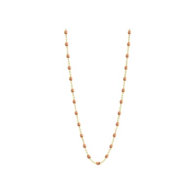 Collier Gigi Clozeau Classique en or jaune et résine caramel, 42cm